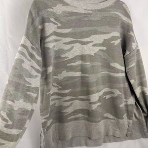 Aerie Camouflage Sweatshirt in Gray Tones